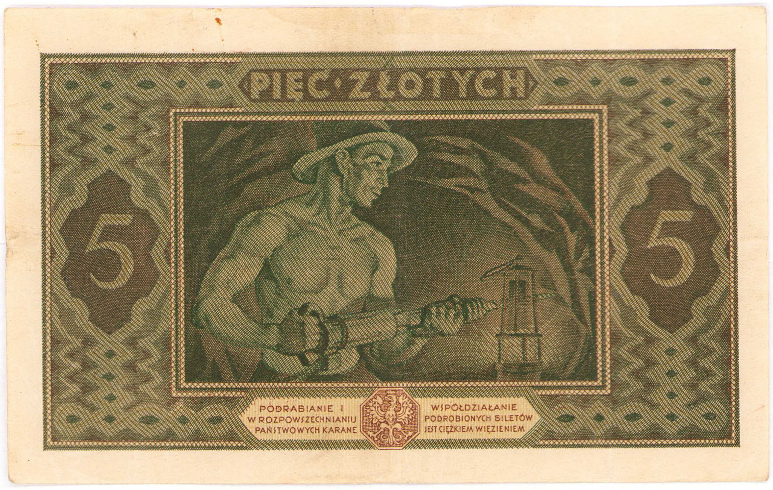 5 złotych 1926 seria G - RZADKI